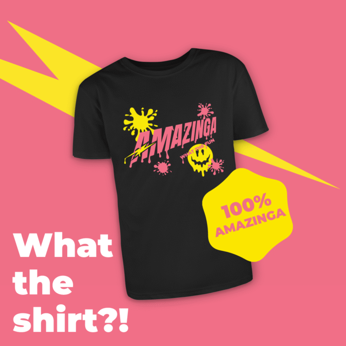 Amazinga Melted majica - Crna